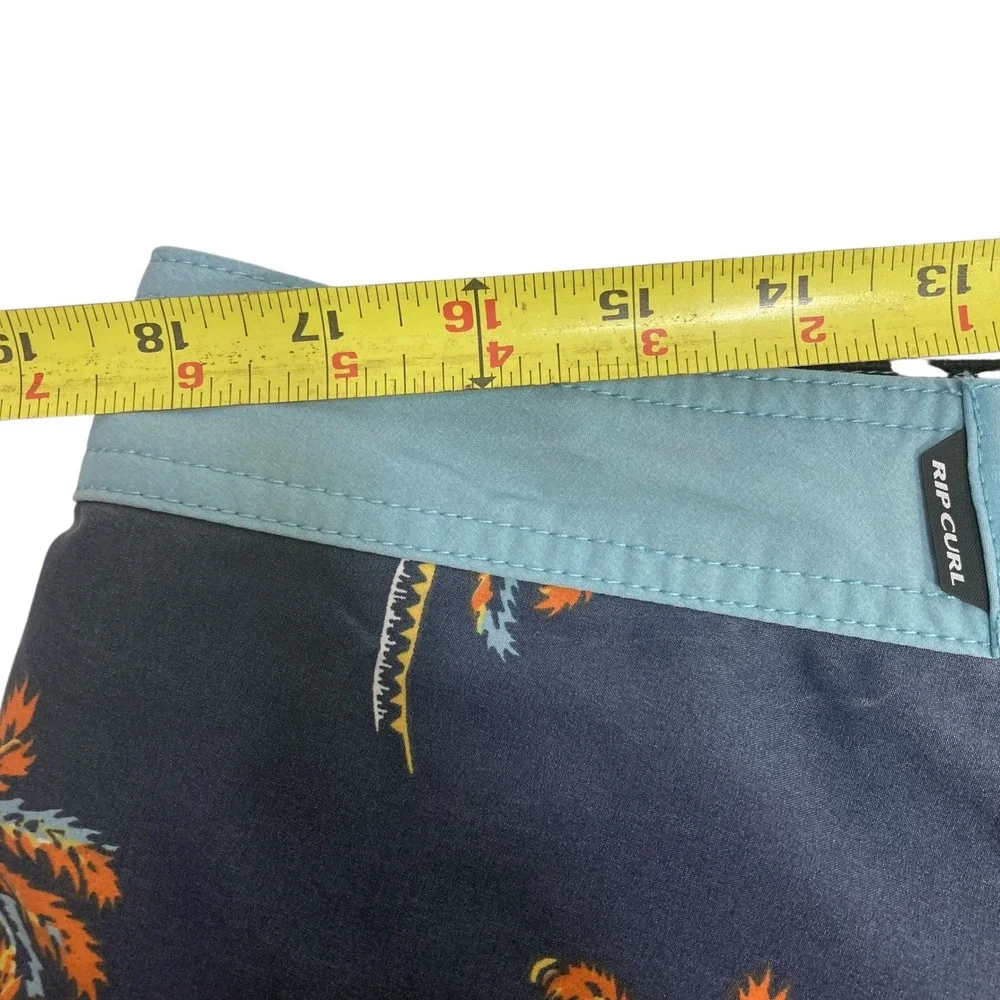 Rip‎ Curl Mirage Ultimate Stretch Boardshorts Palm Trees Blue Mens Size 36